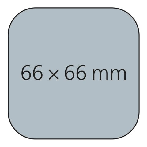 Haftnotizblock Plus Round Ecken abgerundet 66 × 66 mm | ohne Werbeanbringung