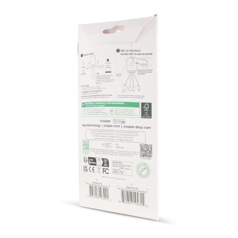 4001 | Xoopar Iné Gamma Charging cable with NFC and 3.000mAh Powerbank Schwarz | ohne Werbeanbringung | Nicht verfügbar | Nicht verfügbar | Nicht verfügbar