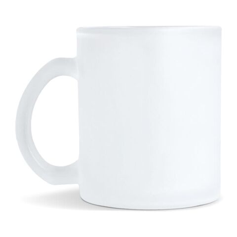 Mallorca Sublimations Becher aus gefrostetem Glas 335ml Transparent | ohne Werbeanbringung | Nicht verfügbar | Nicht verfügbar | Nicht verfügbar