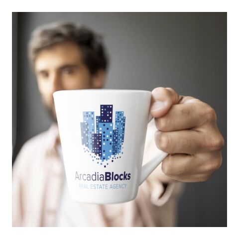 Tasse Subli Melbourne 350ml Weiss | ohne Werbeanbringung | Nicht verfügbar | Nicht verfügbar | Nicht verfügbar