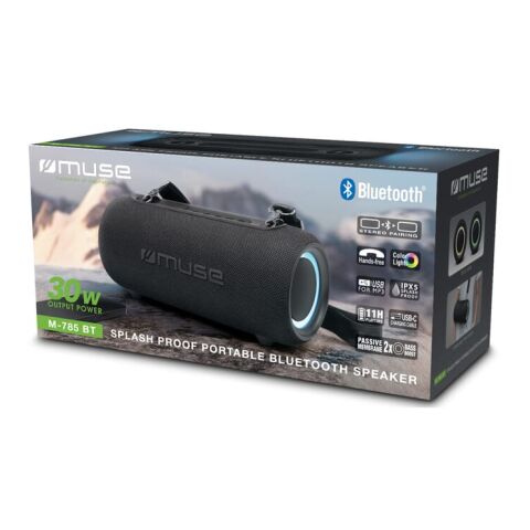 M-785 BT | Muse Bluetooth-Wasserdichter Lautsprecher 30 W schwarz | ohne Werbeanbringung | Nicht verfügbar | Nicht verfügbar