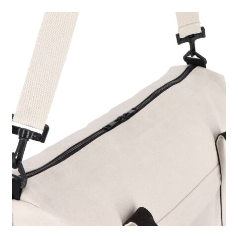 InSideOut Reuuz Canvas Reisetasche 32 x 60 x 20 cm Beige-Schwarz | Digital Transferdruck | Fach | 110 mm x 80 mm