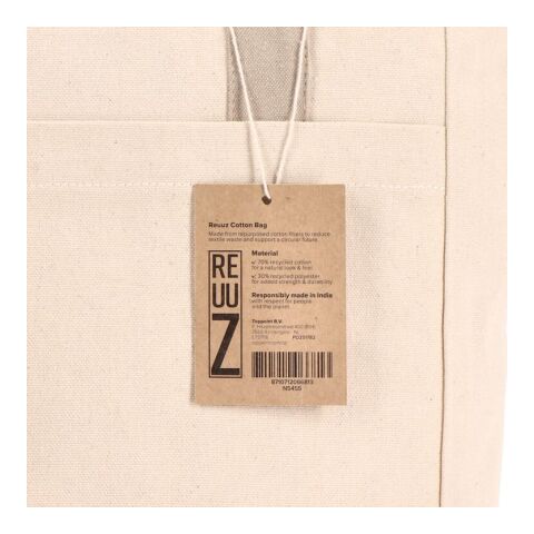 InSideOut Reuuz Canvas Tragetasche 33 x 42 x 10 cm Ecru-Beige | ohne Werbeanbringung | Nicht verfügbar | Nicht verfügbar