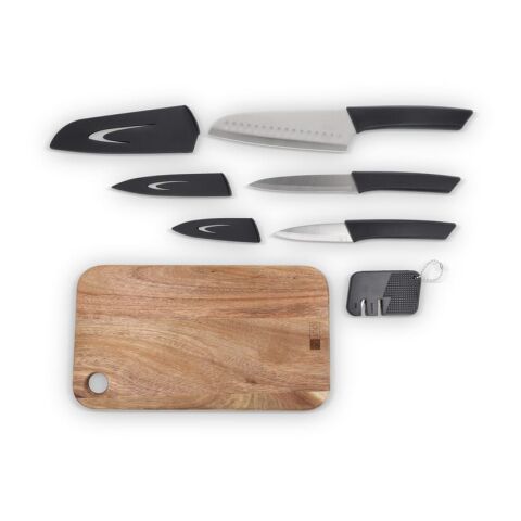 InSideOut 6-teiliges Messerset Chef on the Go  Dunkelgrün | Digital Transferdruck | Seite 2 | 260 mm x 80 mm