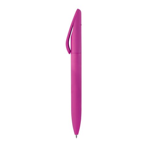 Kugelschreiber Slash Soft-Touch Hergestellt in Deutschland Rosa | 3D Digitaldruck | in Verlängerung vom Clip, wenn Schreibpunkt aktiv ist | 55 mm x 6 mm | Nicht verfügbar