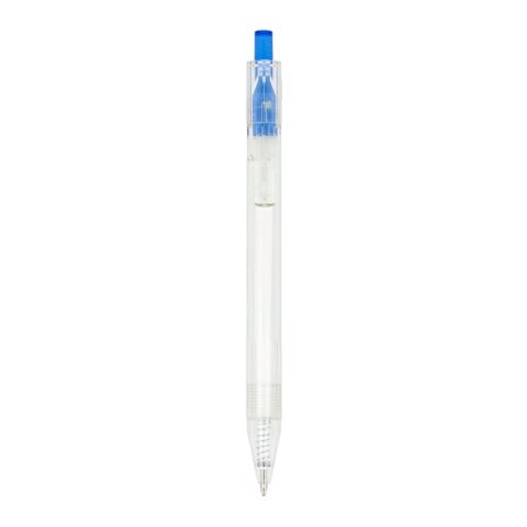 R-PET-Kugelschreiber Blau Weiss-Blau Weiss | 1-farbiger Tampondruck | 270° vom Clip | 50 mm x 7 mm | Nicht verfügbar