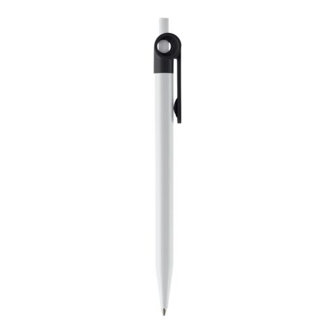 Kugelschreiber Futurepoint Hardcolour Weiss-Schwarz | 1-farbiger Siebdruck | 180° vom Clip | 50 mm x 25 mm | Nicht verfügbar