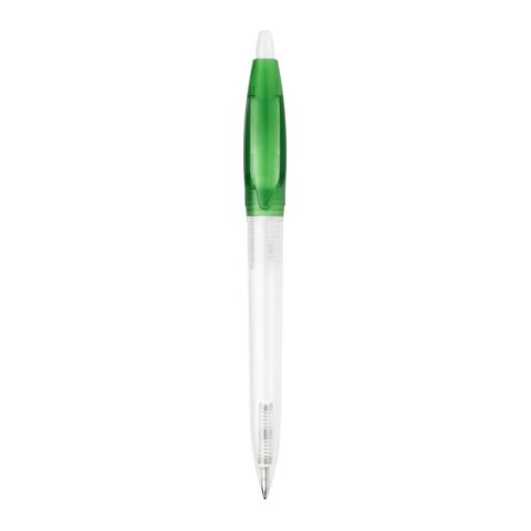 Kugelschreiber Bio-S! Clear Transparent Grün | 1-farbiger Siebdruck | 90° vom Clip | 40 mm x 25 mm | Nicht verfügbar