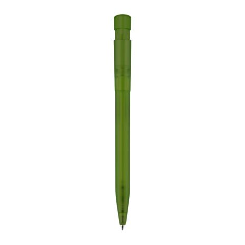 Kugelschreiber S45 R-PET Transparent Grün-Grün | 1-farbiger Siebdruck | in Verlängerung vom Clip | 45 mm x 25 mm | Nicht verfügbar