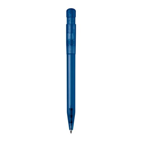 Kugelschreiber S45 Clear Transparent Dunkelblau-Dunkelblau | 1-farbiger Tampondruck | Clip | 25 mm x 6 mm | Nicht verfügbar