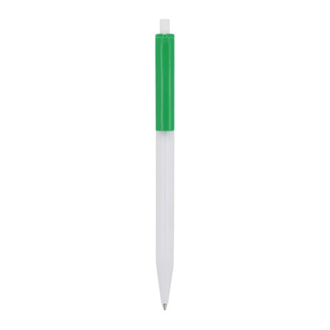 Kugelschreiber Kuma Hardcolour Weiss-Grün | 1-farbiger Siebdruck | 270° vom Clip | 45 mm x 25 mm | Nicht verfügbar