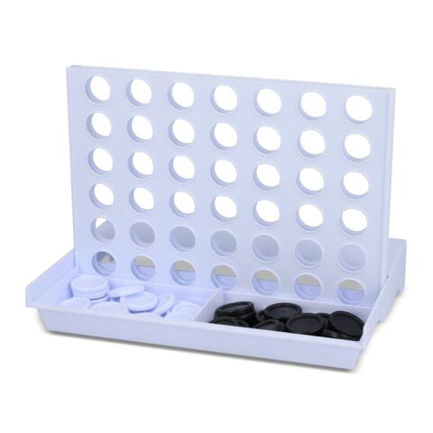 4-Gewinnt Spiel aus recycelten Materialien Weiss | ohne Werbeanbringung | Nicht verfügbar | Nicht verfügbar | Nicht verfügbar