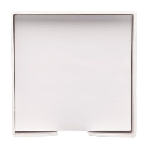 Notizzettel 10x10x10cm FSC in Würfelbox Weiss | ohne Werbeanbringung | Nicht verfügbar | Nicht verfügbar | Nicht verfügbar