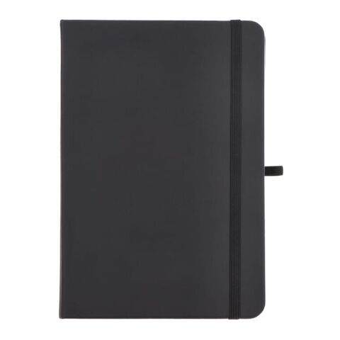 Notizbuch Olmo Hardcover PU A5 mit Haftnotizen schwarz | ohne Werbeanbringung | Nicht verfügbar | Nicht verfügbar