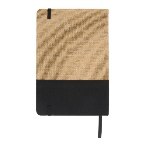 Notizbuch Jute R-PET GRS Schwarz