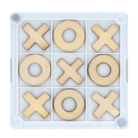 Tic-Tac-Toe-Untersetzer Weiss