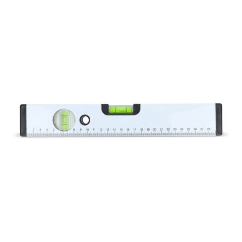 Aluminium-Wasserwaage 30 cm Weiss | 1-farbiger Tampondruck | Seite 2 | 65 mm x 40 mm