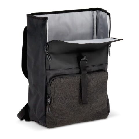 Laptop-Rucksack Liam RPET 20L Schwarz | Digital Transferdruck | Fach | 165 mm x 160 mm | Nicht verfügbar