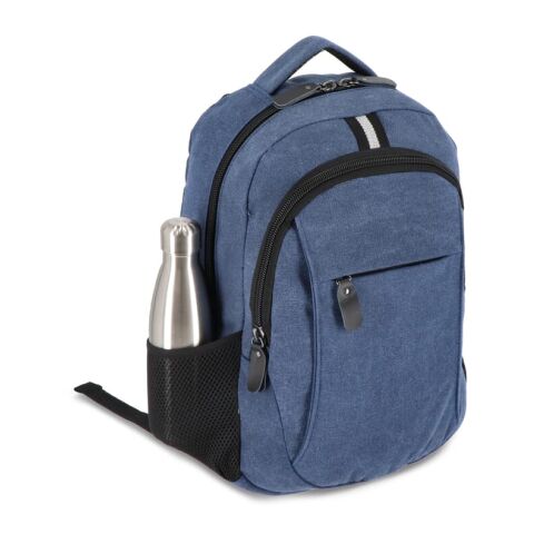 Rucksack Harper aus recyceltem Baumwoll-Canvas  Dunkelblau | ohne Werbeanbringung | Nicht verfügbar | Nicht verfügbar | Nicht verfügbar