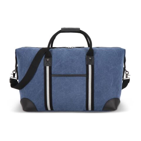 Weekender-Tasche aus recyceltem Baumwoll-Canvas Harper Marineblau