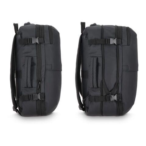 PU-beschichteter Dalston-Rucksack Vakuumrucksack 30 x 15 x 45 cm 20 l schwarz | Digital Transferdruck | Vorderseite unten | 120 mm x 100 mm