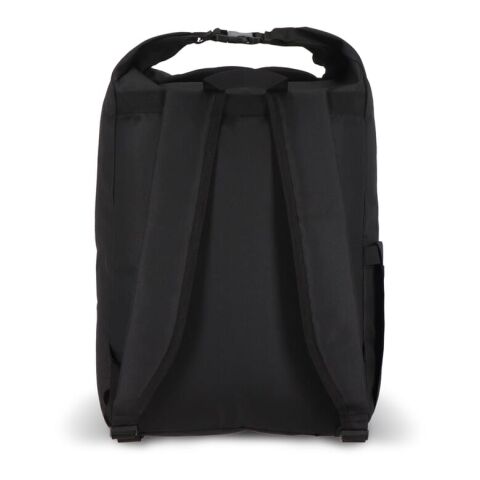 R-PET 600D Rolltop-Rucksack 20L Schwarz | ohne Werbeanbringung | Nicht verfügbar | Nicht verfügbar