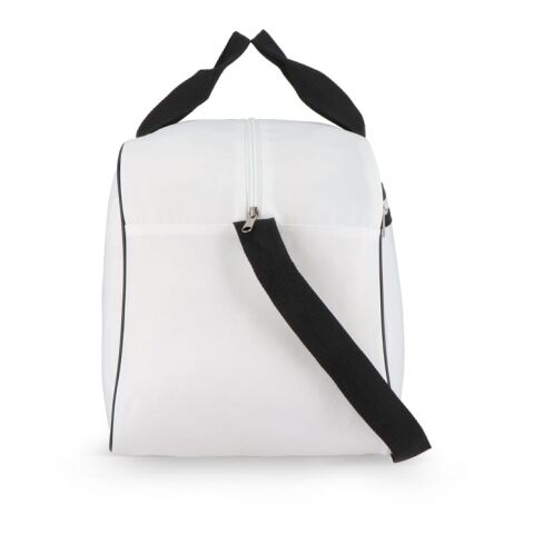 R-PET 600D Sport- und Reisetasche 48 x 25 x 28 cm 30 l Weiss-Schwarz | ohne Werbeanbringung | Nicht verfügbar | Nicht verfügbar