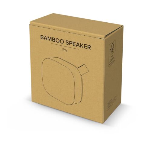 Bamboo Wireless Speaker 5W Natur
