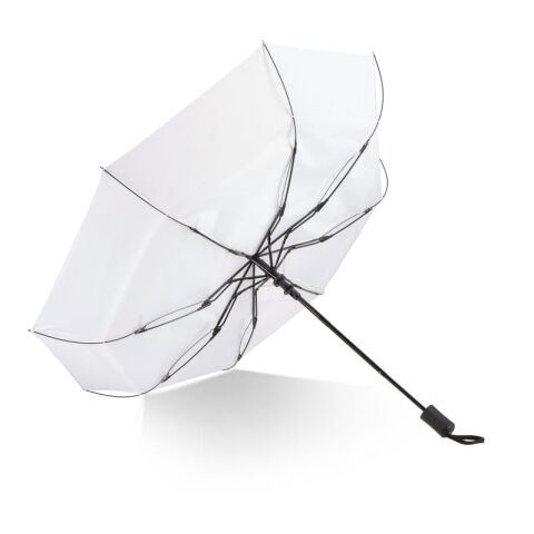 Daintree 190T Pongee 21.5" Faltbarer winddichter Regenschirm Auto open Weiss