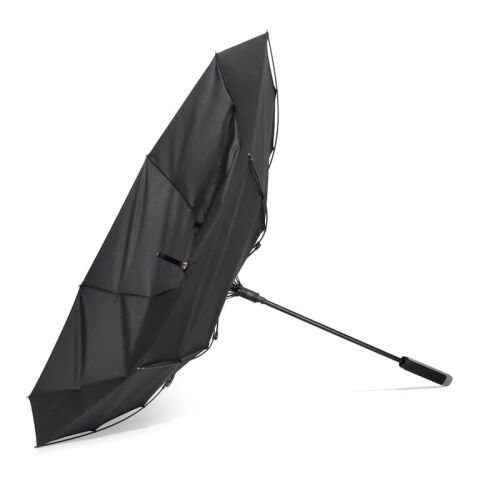 Emerantia 190T Pongee 23" Stockschirm Auto offen Schwarz | ohne Werbeanbringung | Nicht verfügbar | Nicht verfügbar