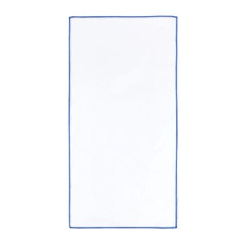 R-PET-Schnelltrocknungshandtuch 40 × 80 cm mit Beutel, Sublimationsdruck. Blau Weiss