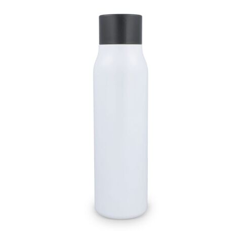 Karabiner mattierte Isolierflasche 600 ml Weiss | ohne Werbeanbringung | Nicht verfügbar | Nicht verfügbar