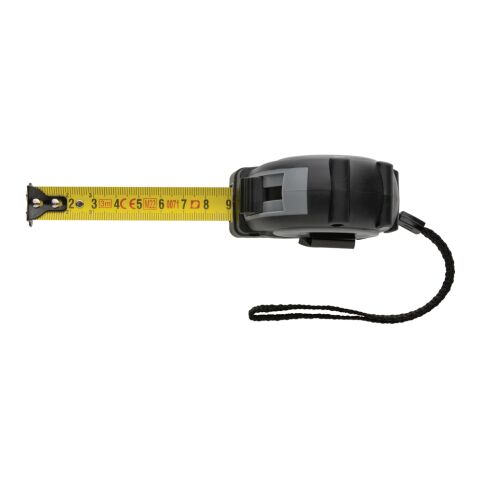 Grip 3m/16mm Maßband aus RCS recyceltem Kunststoff grau-schwarz | ohne Werbeanbringung | Nicht verfügbar | Nicht verfügbar