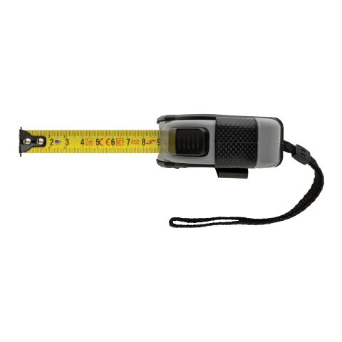 Auto-Stop-Maßband aus recyceltem Kunststoff, 3m/16mm schwarz | ohne Werbeanbringung | Nicht verfügbar | Nicht verfügbar