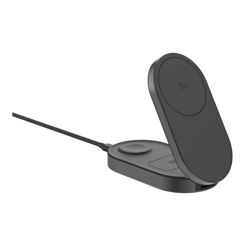 Quantum Ultra-Fast 3-in-1 25W faltbarer Wireless Charger grau-schwarz | ohne Werbeanbringung | Nicht verfügbar | Nicht verfügbar