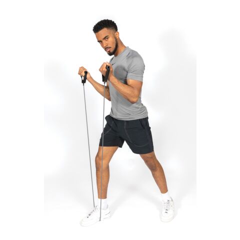 Fitness Resistance-Tube im Etui grau-schwarz | ohne Werbeanbringung | Nicht verfügbar | Nicht verfügbar