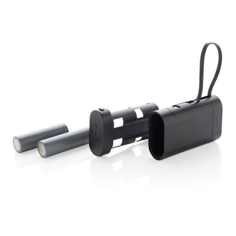 CycleCell 10.000mah Powerbank mit herausnehmbarer Batterie schwarz | ohne Werbeanbringung | Nicht verfügbar | Nicht verfügbar