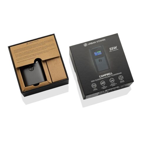 Urban Vitamin Campbell 55W 10.000mAh Pocket-Powerbank anthrazit | ohne Werbeanbringung | Nicht verfügbar | Nicht verfügbar