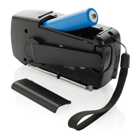 RescueWave Notfallradio aus RCS recyceltem Kunststoff schwarz | ohne Werbeanbringung | Nicht verfügbar | Nicht verfügbar