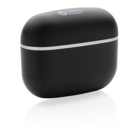 Swiss Peak TWS Ohrhörer 2.0 aus RCS recyceltem Kunststoff schwarz | ohne Werbeanbringung | Nicht verfügbar | Nicht verfügbar