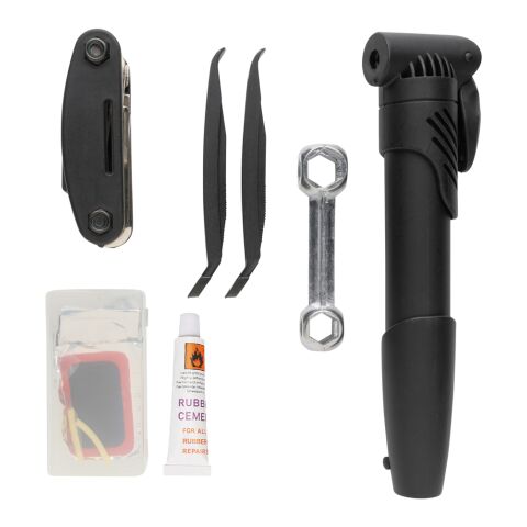 17-tlg. Fahrradreparatur-Set schwarz | ohne Werbeanbringung | Nicht verfügbar | Nicht verfügbar