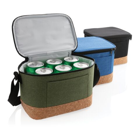 Two-Tone Kühltasche mit Korkdetails grün | ohne Werbeanbringung | Nicht verfügbar | Nicht verfügbar | Nicht verfügbar