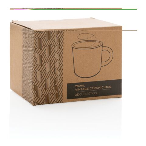 Vintage Keramiktasse grau