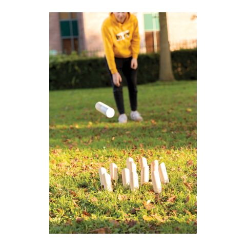 Outdoor Wurfspiel aus Holz braun | ohne Werbeanbringung | Nicht verfügbar | Nicht verfügbar