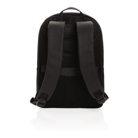 Swiss Peak Deluxe PU Laptop-Rucksack, PVC-frei schwarz | ohne Werbeanbringung | Nicht verfügbar | Nicht verfügbar