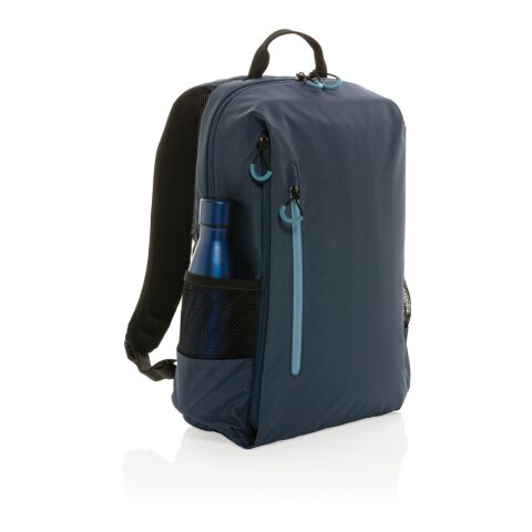 "Impact AWARE™ Lima 15.6"" RFID Laptop-Rucksack" navy blau-blau | ohne Werbeanbringung | Nicht verfügbar | Nicht verfügbar | Nicht verfügbar