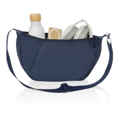 Crescent XL AWARE™ RPET Half-Moon Sling Tasche navy blau | ohne Werbeanbringung | Nicht verfügbar | Nicht verfügbar | Nicht verfügbar