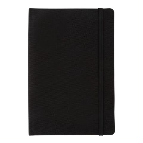 GRS-zertifiziertes rPET-A5-Notizbuch schwarz-schwarz | ohne Werbeanbringung | Nicht verfügbar | Nicht verfügbar