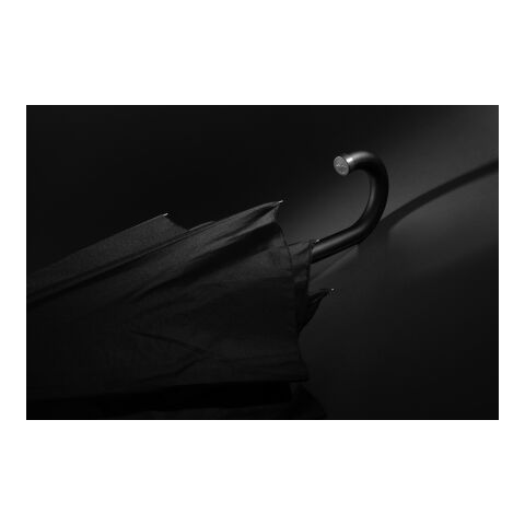 Swiss Peak Vero Aware™ RPET 25&quot;-Regenschirm schwarz | ohne Werbeanbringung | Nicht verfügbar | Nicht verfügbar