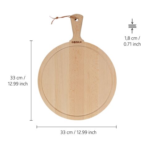 BOSKA Servierbrett Round Amigo L braun | ohne Werbeanbringung | Nicht verfügbar | Nicht verfügbar